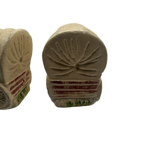 Vintage Ceramic Covered Wagon Salt & Pepper Shaker Set - Picture 4 of 6